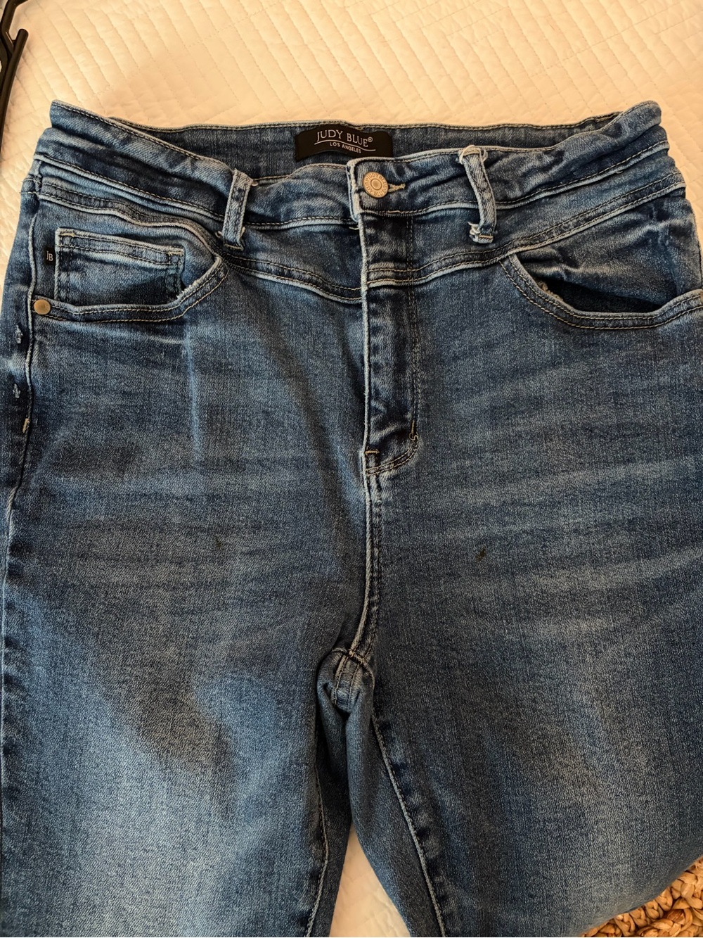 Judy Blue High Rise Faded Blue Stretch Jeans